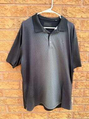 4/$25 • Callaway Apparel Men's All Gradient Chevron Print Golf Polo